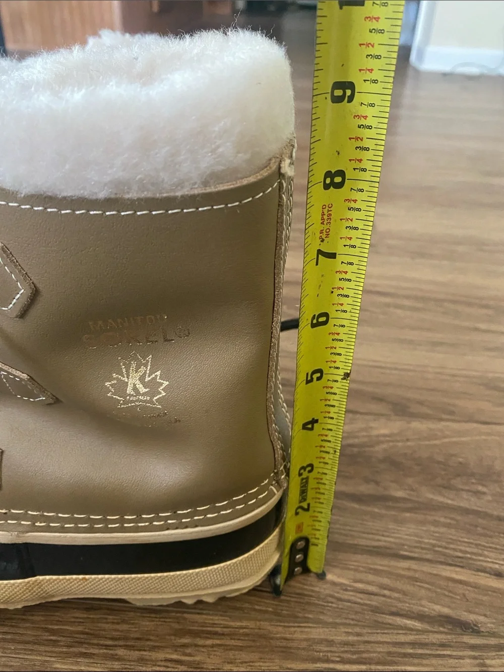 Vintage Sorel Manitou Kaufman Snow Boots With Wool Liners Canada Women's Size 5